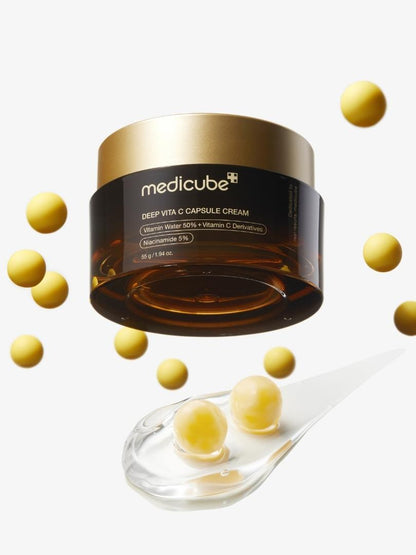 Medicube Deep Vita C Capsule Cream – Ενυδατική κρέμα διπλής υφής για φωτεινό δέρμα